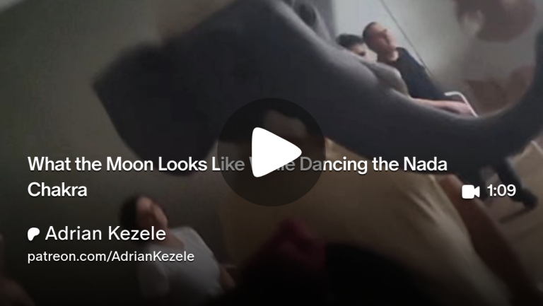 What the Moon Looks Like While Dancing the Nada Chakra