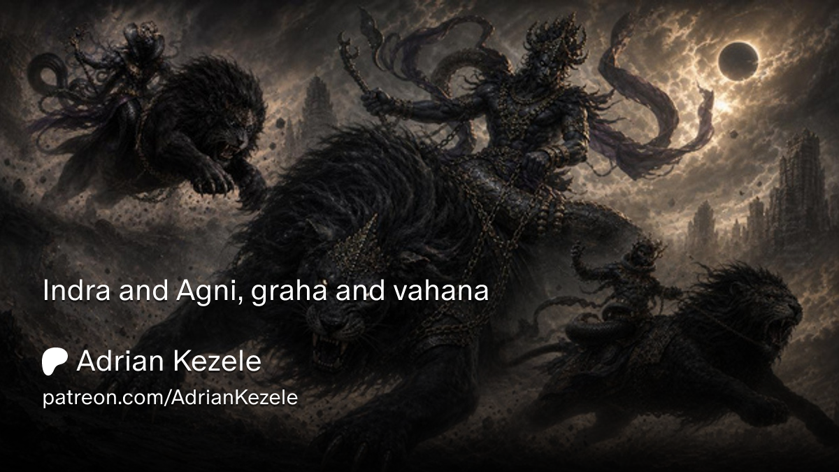 Indra and Agni, graha and vahana